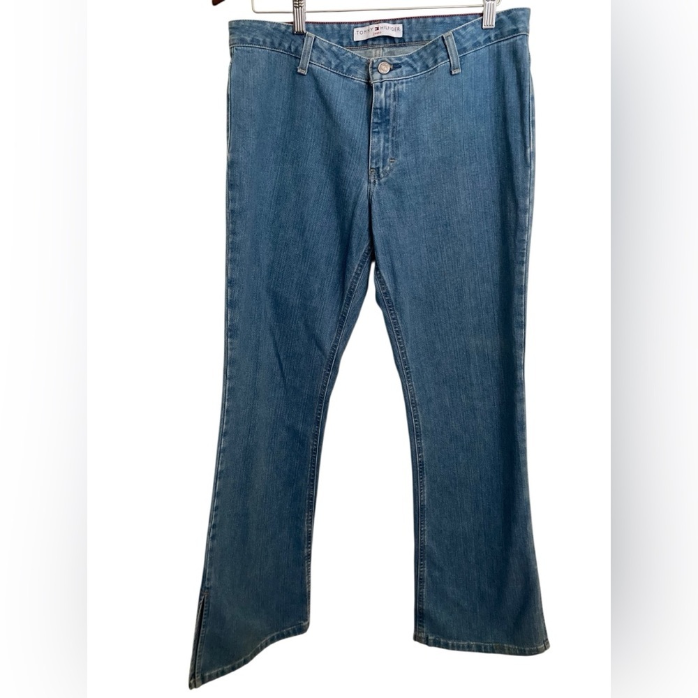 Vintage Y2K Tommy Hilfiger Lowrider Flare Jeans Size 12 2002 Denim